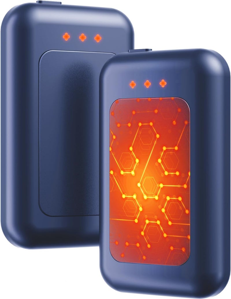 Jerritte Electric Hand Warmers Rechargeable, Rechargeable Hand Warmer, Portable Hand Warmer for Outdoor Camping Hunting Golf Accessories, Gifts for Women Men - Image 1